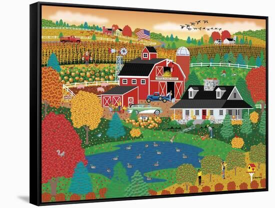 Apple Pond Farm Fall-Mark Frost-Framed Stretched Canvas