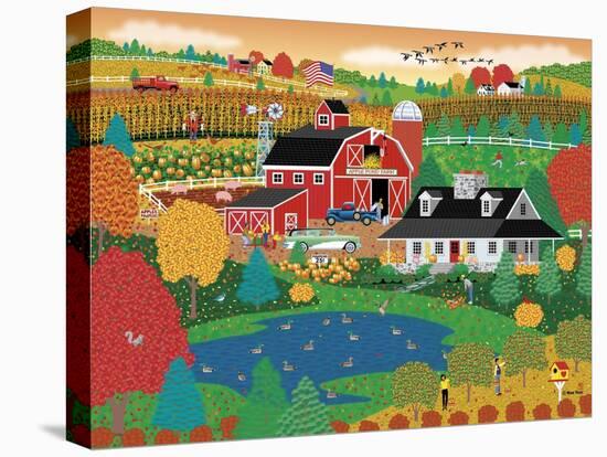 Apple Pond Farm Fall-Mark Frost-Stretched Canvas