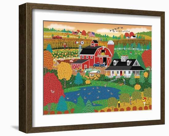 Apple Pond Farm Fall-Mark Frost-Framed Giclee Print
