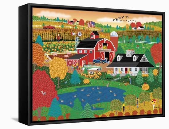 Apple Pond Farm Fall-Mark Frost-Framed Stretched Canvas