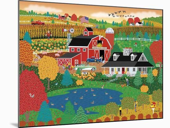 Apple Pond Farm Fall-Mark Frost-Mounted Giclee Print