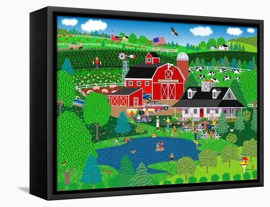 Apple Pond Farm Summer-Mark Frost-Framed Stretched Canvas