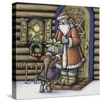 Apple Santa-Michele Meissner-Stretched Canvas