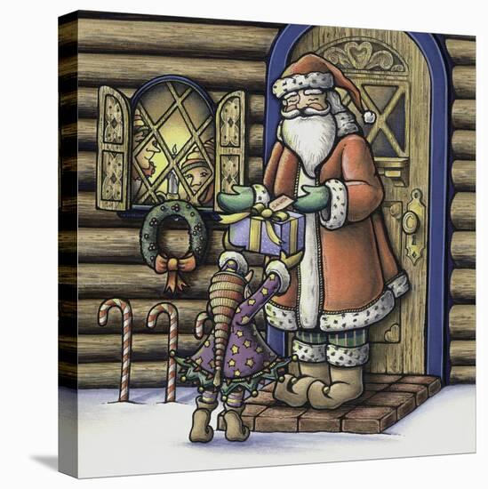 Apple Santa-Michele Meissner-Stretched Canvas