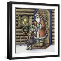 Apple Santa-Michele Meissner-Framed Giclee Print