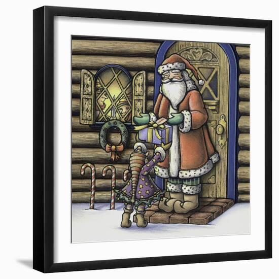 Apple Santa-Michele Meissner-Framed Giclee Print