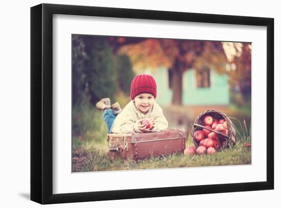 Apple Season-null-Framed Art Print