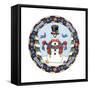Apple Snowman-Michele Meissner-Framed Stretched Canvas