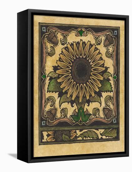 Apple Sunflower 2-Michele Meissner-Framed Stretched Canvas