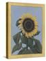 Apple Sunflower-Michele Meissner-Stretched Canvas