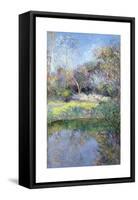 Apple Tree and Crescent Moon-Timothy Easton-Framed Stretched Canvas