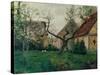 Apple tree in blooming-Harald Oscar Sohlberg-Stretched Canvas