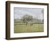 Apple Tree in Flower at Eragny-Camille Pissarro-Framed Giclee Print