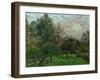 Apple Trees and Poplars in a Sunset, 1901-Camille Pissarro-Framed Giclee Print