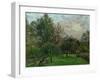 Apple Trees and Poplars in a Sunset, 1901-Camille Pissarro-Framed Giclee Print