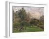 Apple Trees and Poplars in the Setting Sun, 1901-Camille Pissarro-Framed Giclee Print