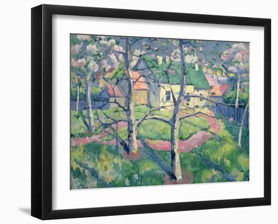 Apple Trees in Bloom, 1904-Kasimir Malevich-Framed Giclee Print