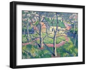 Apple Trees in Bloom, 1904-Kasimir Malevich-Framed Giclee Print