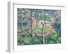 Apple Trees in Bloom, 1904-Kasimir Malevich-Framed Giclee Print