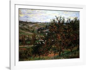 Apple Trees in Bloom at Vetheuil, c.1887-Claude Monet-Framed Art Print