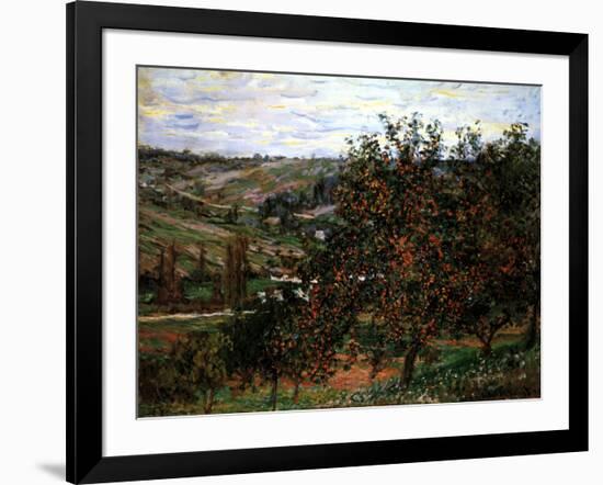 Apple Trees in Bloom at Vetheuil, c.1887-Claude Monet-Framed Art Print