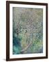 Apple trees in bloom at water's edge, 1880 (oil on canvas)-Claude Monet-Framed Giclee Print