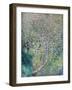 Apple trees in bloom at water's edge, 1880 (oil on canvas)-Claude Monet-Framed Giclee Print