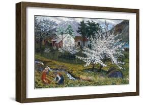 Apple Trees in Bloom-Nikolai Astrup-Framed Giclee Print