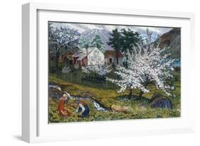 Apple Trees in Bloom-Nikolai Astrup-Framed Giclee Print