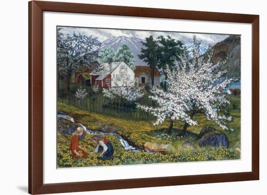 Apple Trees in Bloom-Nikolai Astrup-Framed Giclee Print