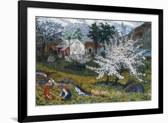 Apple Trees in Bloom-Nikolai Astrup-Framed Giclee Print