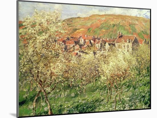 Apple Trees in Blossom, 1879-Claude Monet-Mounted Giclee Print