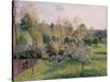 Apple Trees in Blossom, Eragny, 1895-Camille Pissarro-Stretched Canvas