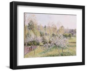 Apple Trees in Blossom, Eragny, 1895-Camille Pissarro-Framed Giclee Print