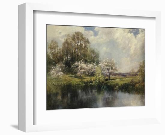 Apple Trees in Blossom-John Appleton Brown-Framed Giclee Print