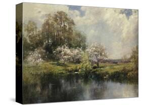 Apple Trees in Blossom-John Appleton Brown-Stretched Canvas