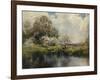 Apple Trees in Blossom-John Appleton Brown-Framed Giclee Print