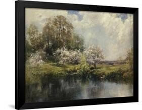 Apple Trees in Blossom-John Appleton Brown-Framed Giclee Print