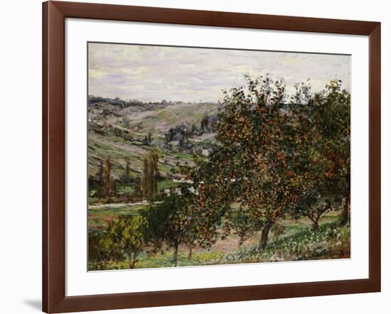Apple Trees Near Vetheuil-Claude Monet-Framed Giclee Print