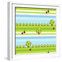 Apple Trees-null-Framed Giclee Print