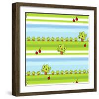 Apple Trees-null-Framed Giclee Print