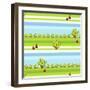 Apple Trees-null-Framed Giclee Print