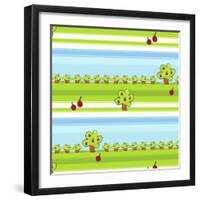 Apple Trees-null-Framed Giclee Print