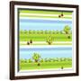 Apple Trees-null-Framed Giclee Print