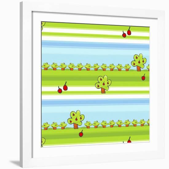 Apple Trees-null-Framed Giclee Print