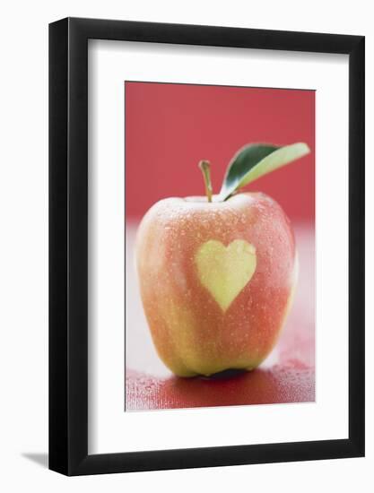 Apple with Heart-Eising Studio - Food Photo and Video-Framed Photographic Print