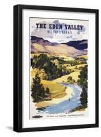 Appleby, England - Fisherman in the Eden Valley British Railways Poster-Lantern Press-Framed Art Print