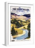 Appleby, England - Fisherman in the Eden Valley British Railways Poster-Lantern Press-Framed Art Print