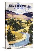 Appleby, England - Fisherman in the Eden Valley British Railways Poster-Lantern Press-Stretched Canvas