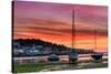 Appledore August Sunset-Terry Mathews-Stretched Canvas